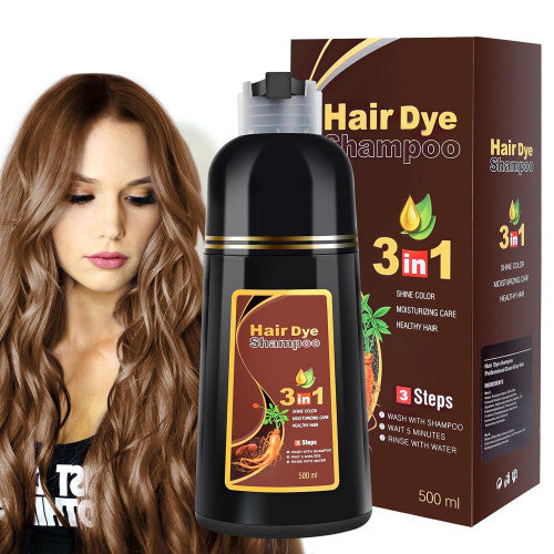 Tinte de 16.9 fl oz efecto rápido para el cabello (SHAMPOO MARRON)
