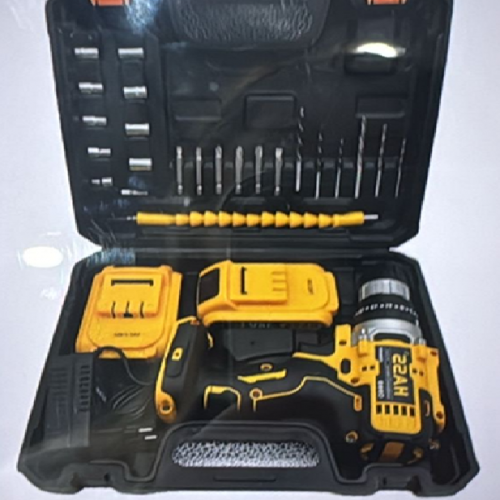 SET DE TALADRO HASS 2 BATERIAS 21V y  26 Piezas